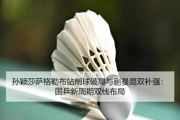 孙颖莎萨格勒布站削球破局与蒯曼混双补强：国乒新周期双线布局